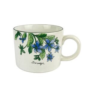 Vintage 1997 Majesticware by Sakura Floral Coffee Mug – Geranium & Borage Design